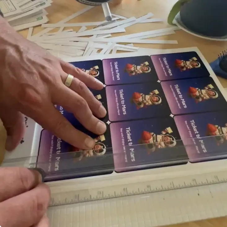 Cutting my own cards